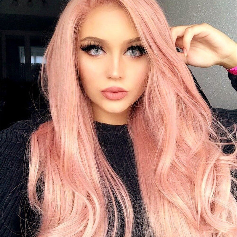 New chemical fiber hair long curly wig - All Things Beauty -