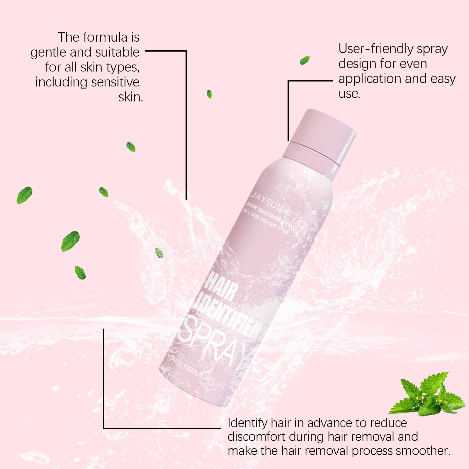 Hair Identifier Spray Set For Face Shaving Moisturizing Dermaplaner Spray For Face Shaving Skin Care - All Things Beauty -