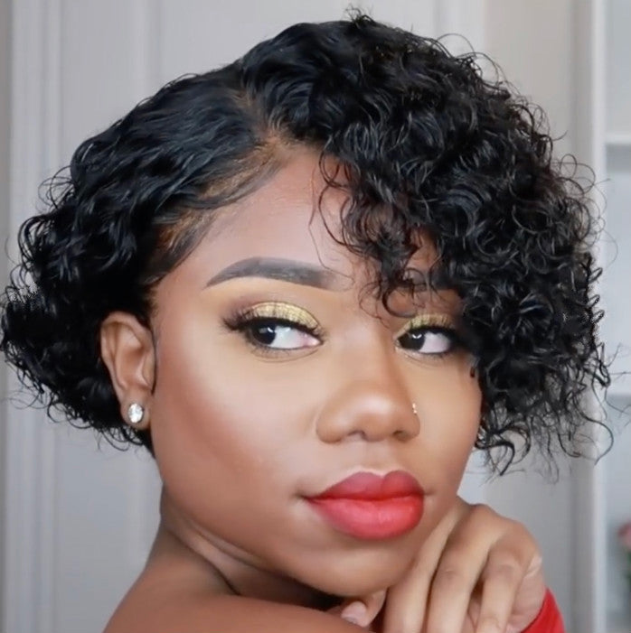 European And American Wigs Women's Short Curly Hair Wigs - All Things Beauty -