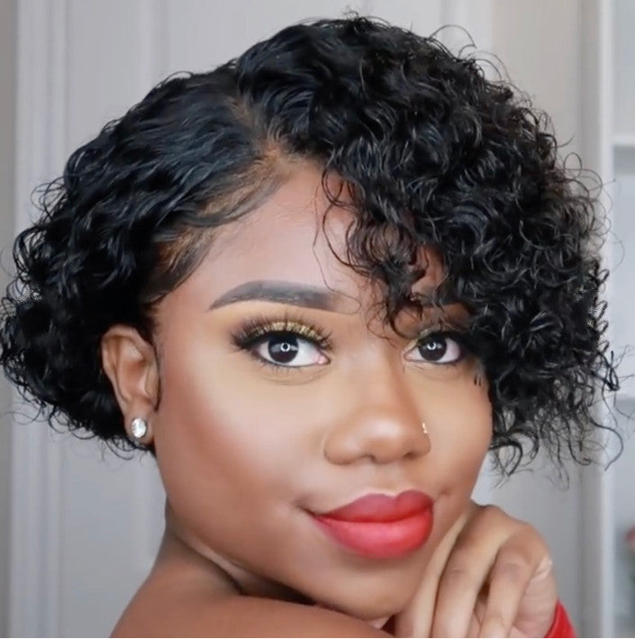 European And American Wigs Women's Short Curly Hair Wigs - All Things Beauty -