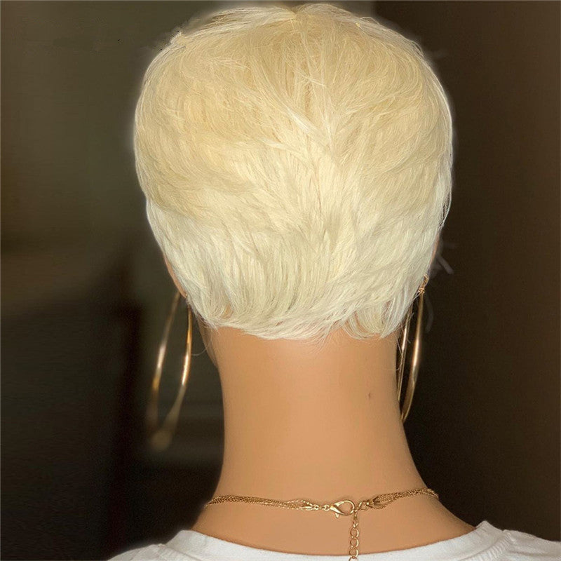 Black Chemical Fiber Hair Realistic Wig - All Things Beauty -