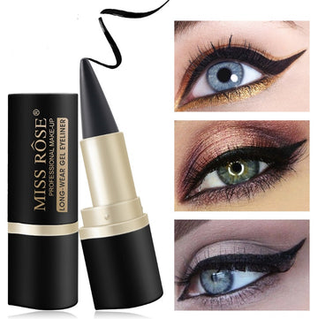 Waterproof Black Eyeliner Liquid Eye Liner Pen Pencil Gel Beauty Makeup Cosmetic Eyelashes Waterproof Eye Liner Makeup Tool - All Things Beauty -