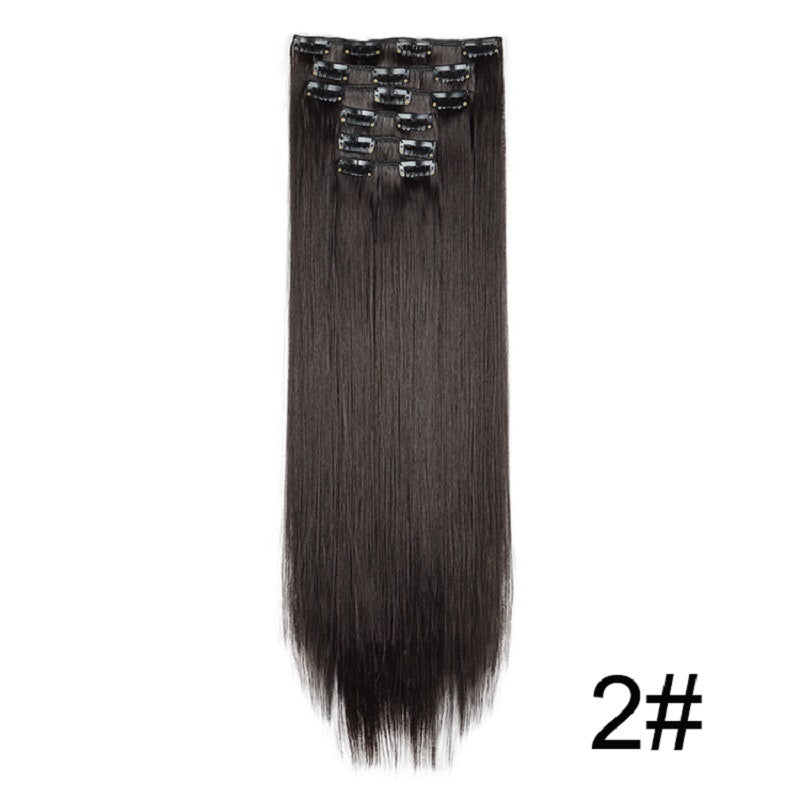 Wig Extensions 6-piece Set, Long Straight Hair - All Things Beauty -