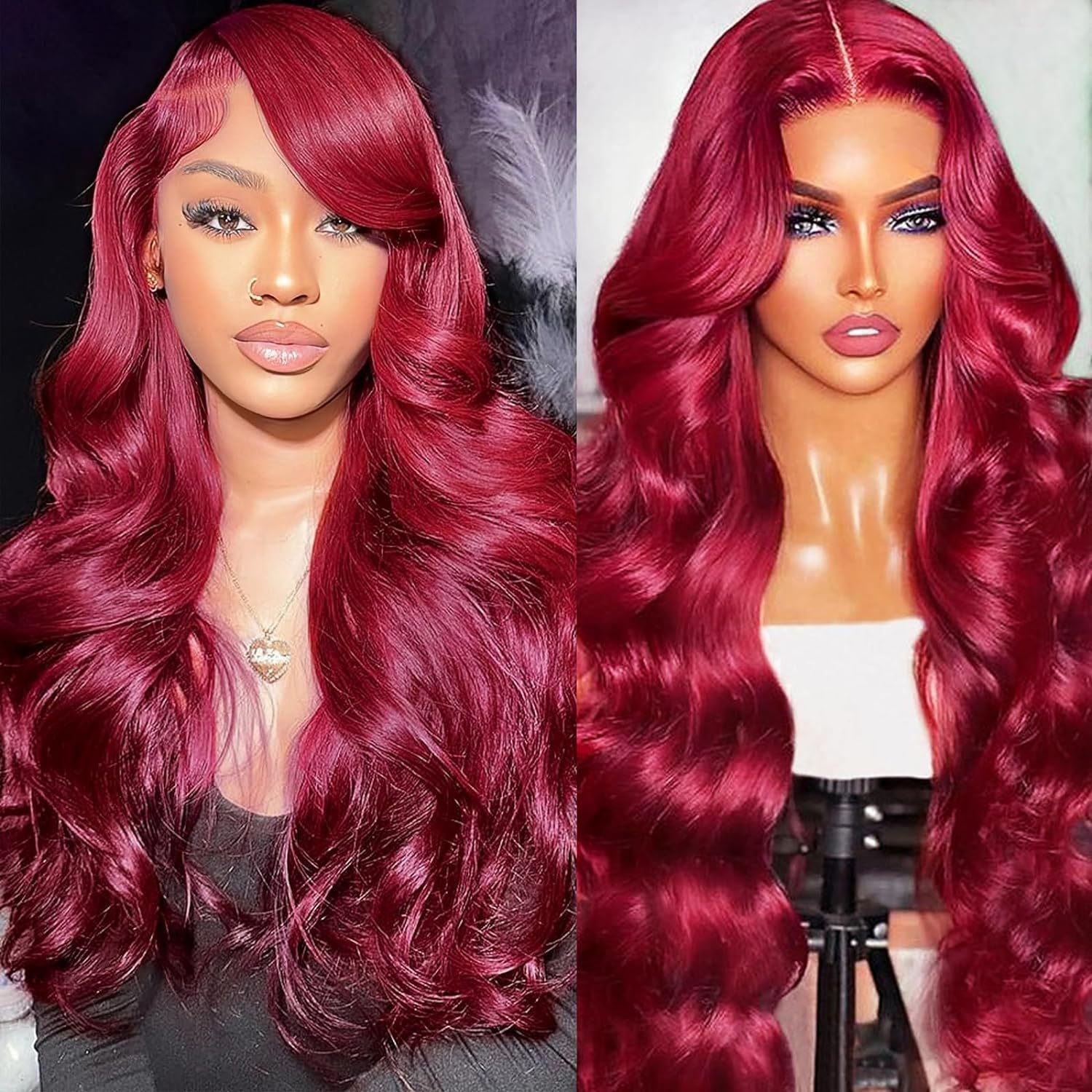 Front Lace Fashion Wavy Long Curly Hair Women's Wig - All Things Beauty -