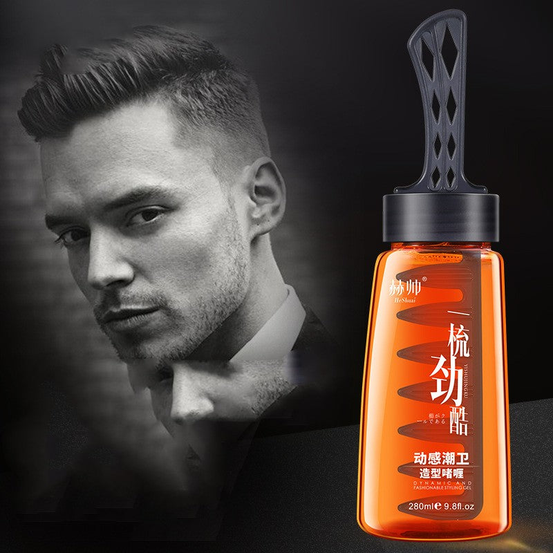 Men's Oil Head Hair Gel Pomade Hair-styling Gel Comb - All Things Beauty -