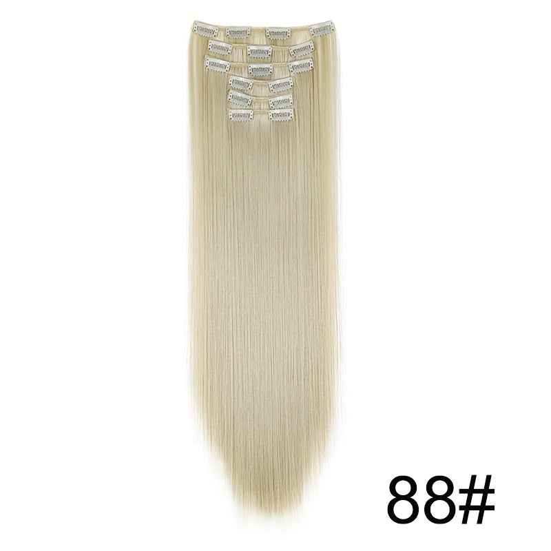 Wig Extensions 6-piece Set, Long Straight Hair - All Things Beauty -