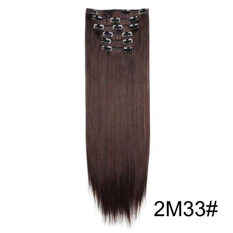 Wig Extensions 6-piece Set, Long Straight Hair - All Things Beauty -
