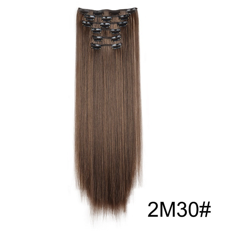 Wig Extensions 6-piece Set, Long Straight Hair - All Things Beauty -