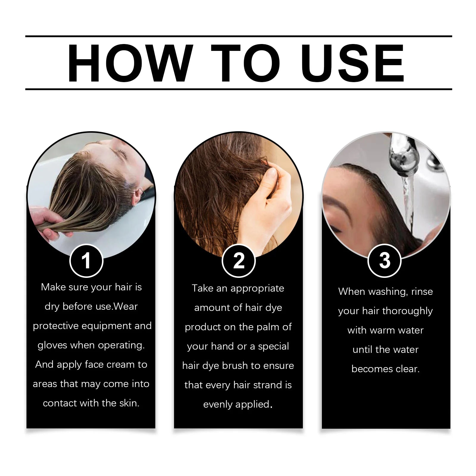 Hoegoa 3-in-1 Hair Dye Shampoo 100ml – Gray to Black, Herbal Polygonum Formula - All Things Beauty -