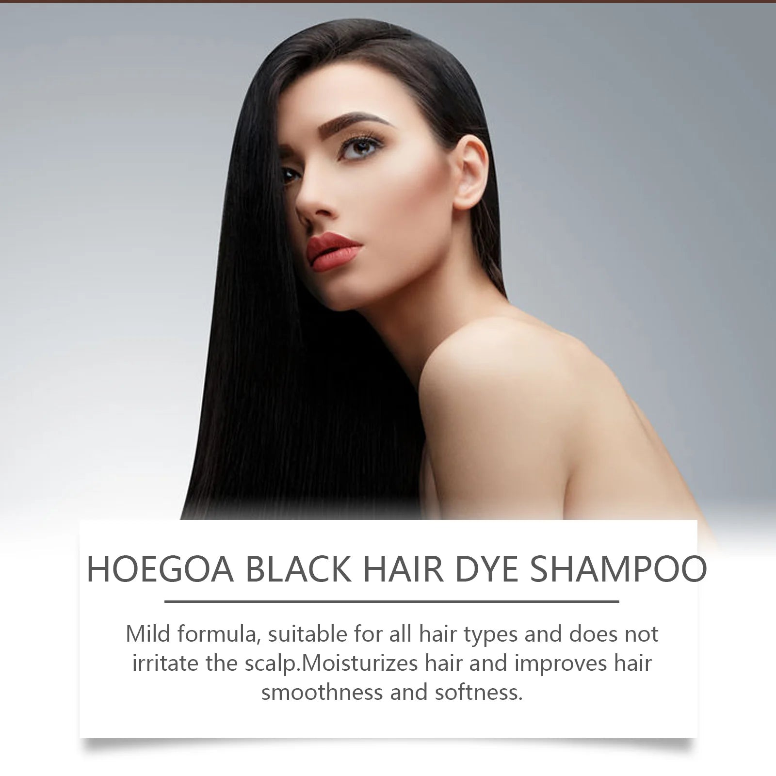 Hoegoa 3-in-1 Hair Dye Shampoo 100ml – Gray to Black, Herbal Polygonum Formula - All Things Beauty -