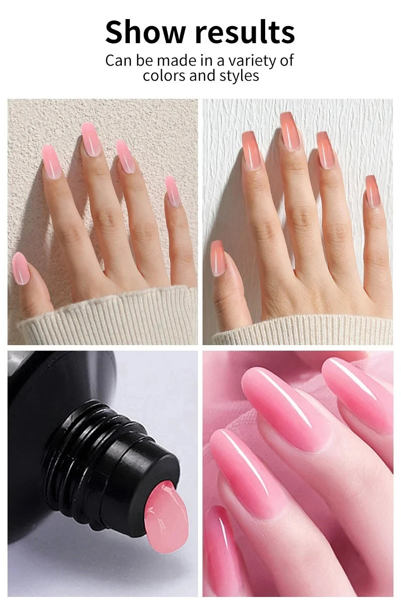 Acrylic Nail Kit – Poly Gel Set with UV Lamp, Extension Gel & Manicure Tools - All Things Beauty -