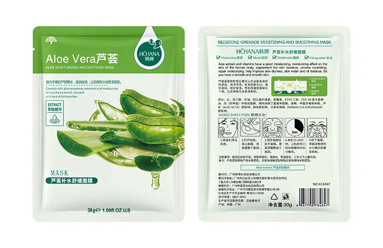 Korean Fruit Face Mask (30 Pcs) – Hydrating & Firming Skincare Combo - All Things Beauty -