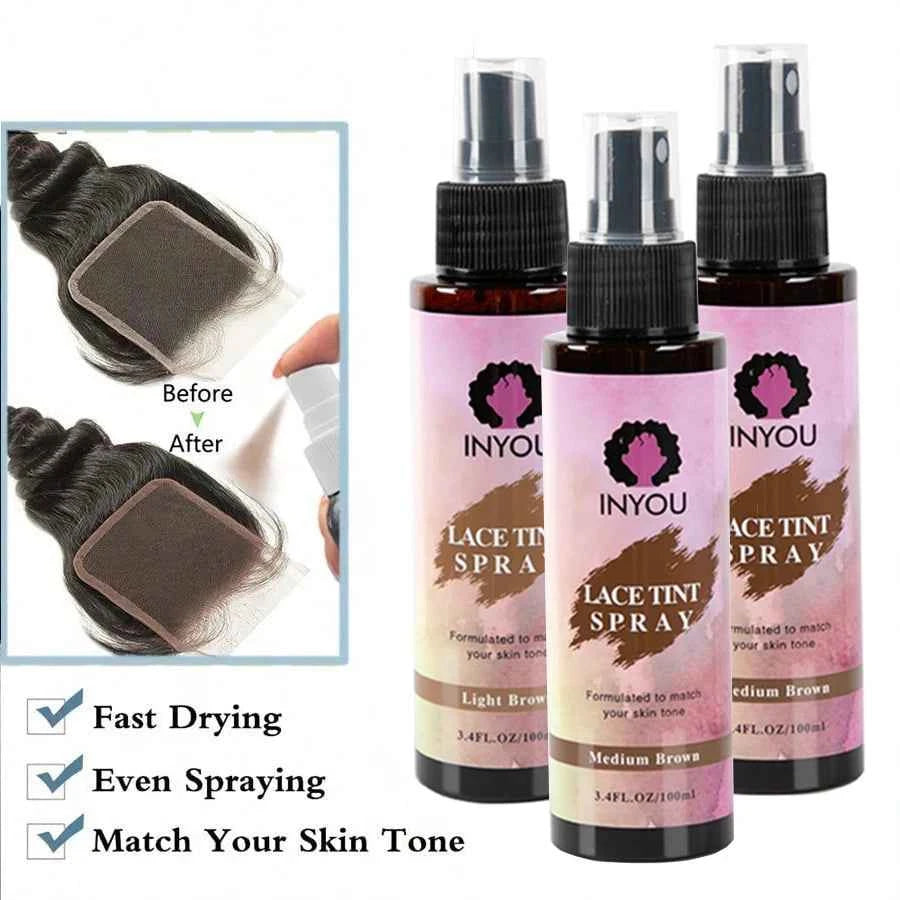 16Pcs Wig Glue Kit – Lace Tint, Melt Spray, Wax Stick & Remover Set - All Things Beauty -