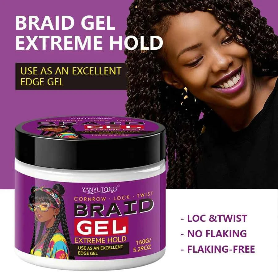 Braiding Gel – Carbomer Formula for Edge Control, Frizz & Hairline Styling - All Things Beauty -