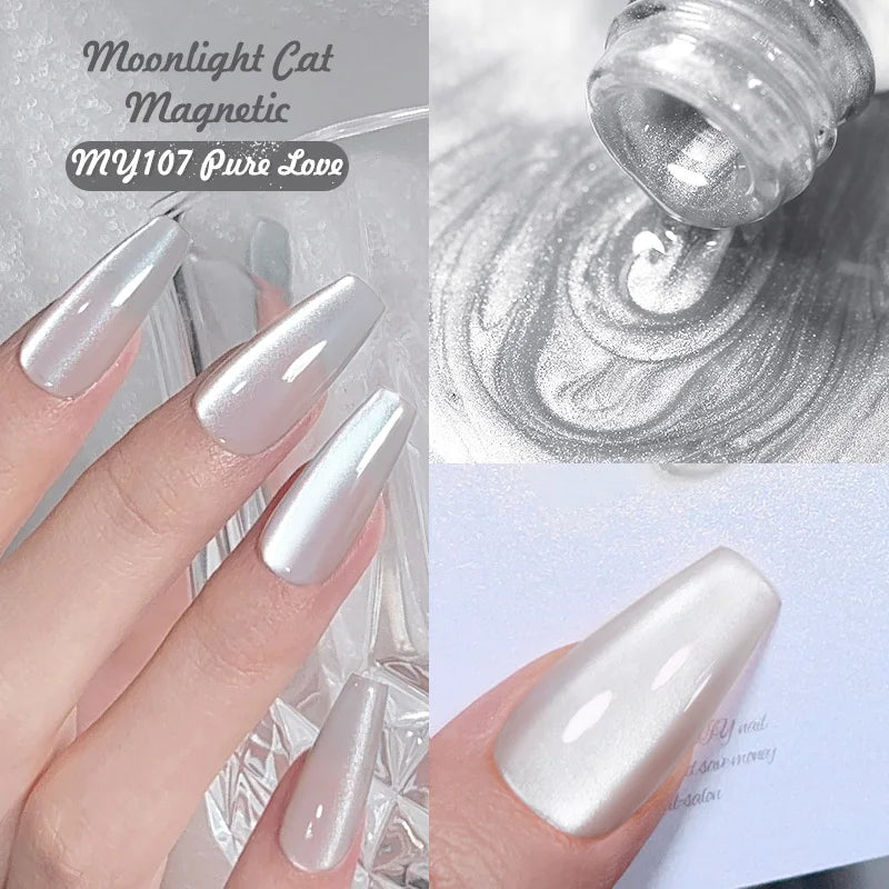 BORN PRETTY Cat Eye Gel Polish – Sparkling Magnetic UV Gel, Flash Effect Colors - All Things Beauty -