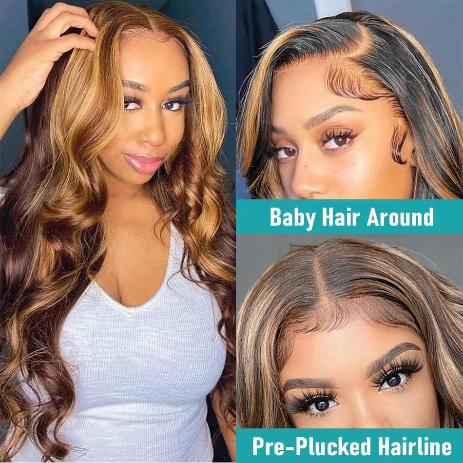 40–42 Inch Body Wave Human Hair Wig – 13x4/13x6 HD Lace, 5x5 Glueless Closure, Remy Hair - All Things Beauty -