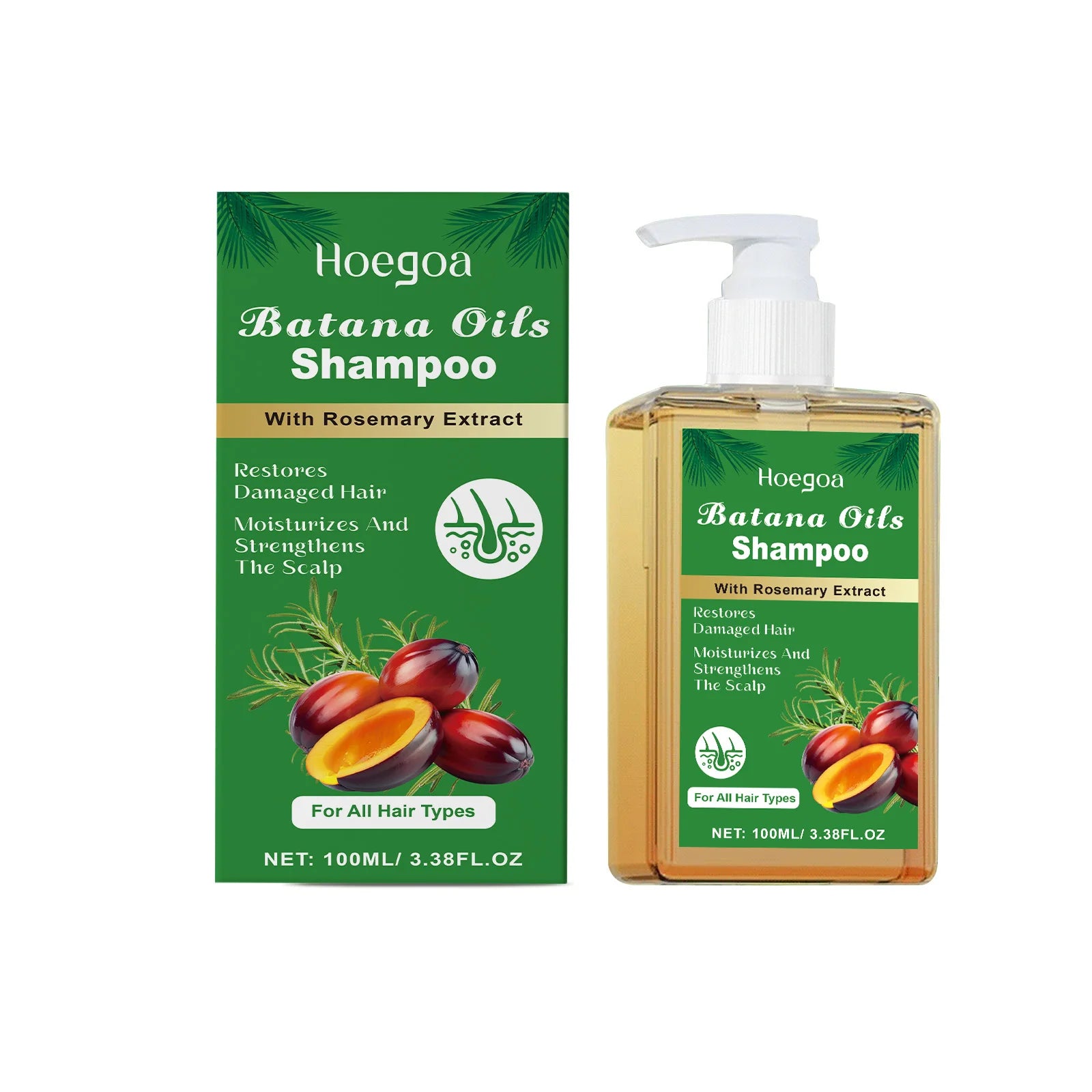 Batana & Rosemary Shampoo 100/300ml – Anti-Dandruff Nourishing Hair Care - All Things Beauty -