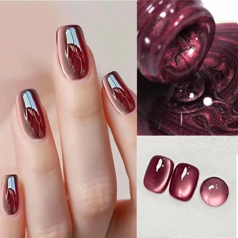 BORN PRETTY Cat Eye Gel Polish – Sparkling Magnetic UV Gel, Flash Effect Colors - All Things Beauty -
