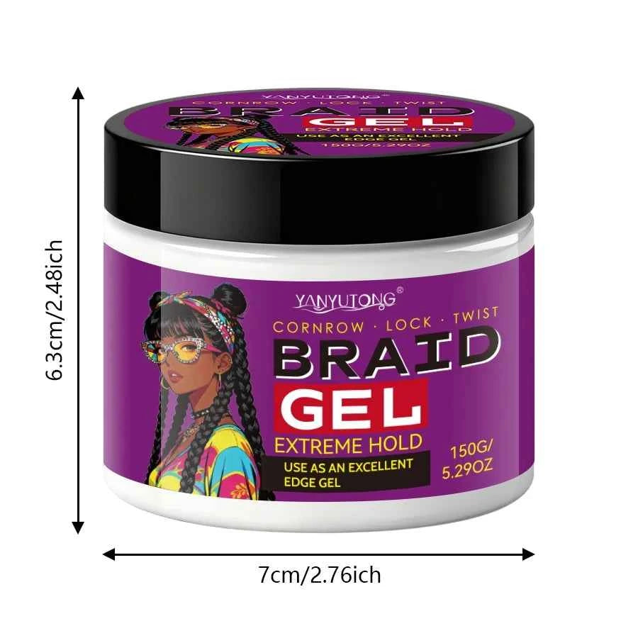 Braiding Gel – Carbomer Formula for Edge Control, Frizz & Hairline Styling - All Things Beauty -