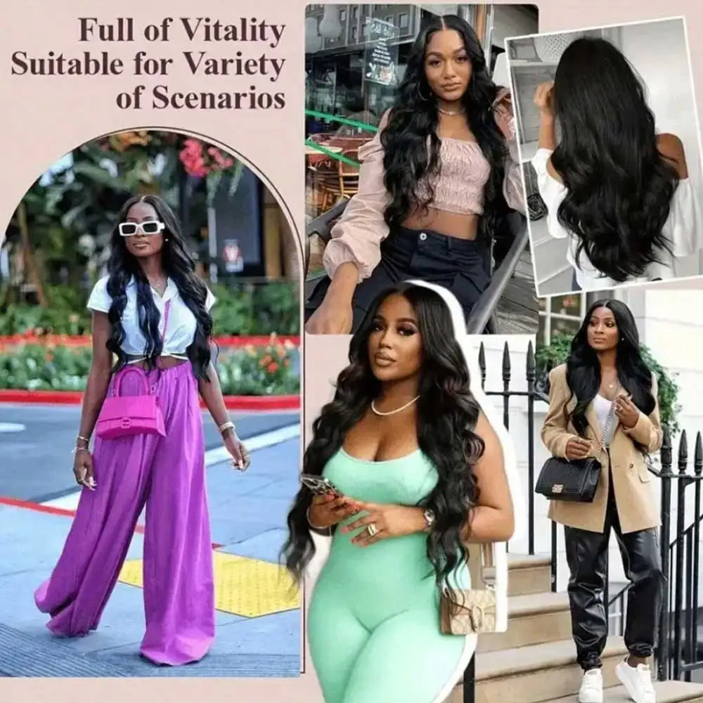 40–42" Body Wave Human Hair Wig – 13x4/13x6 HD Lace, 5x5 Glueless Closure, Remy Hair - All Things Beauty -