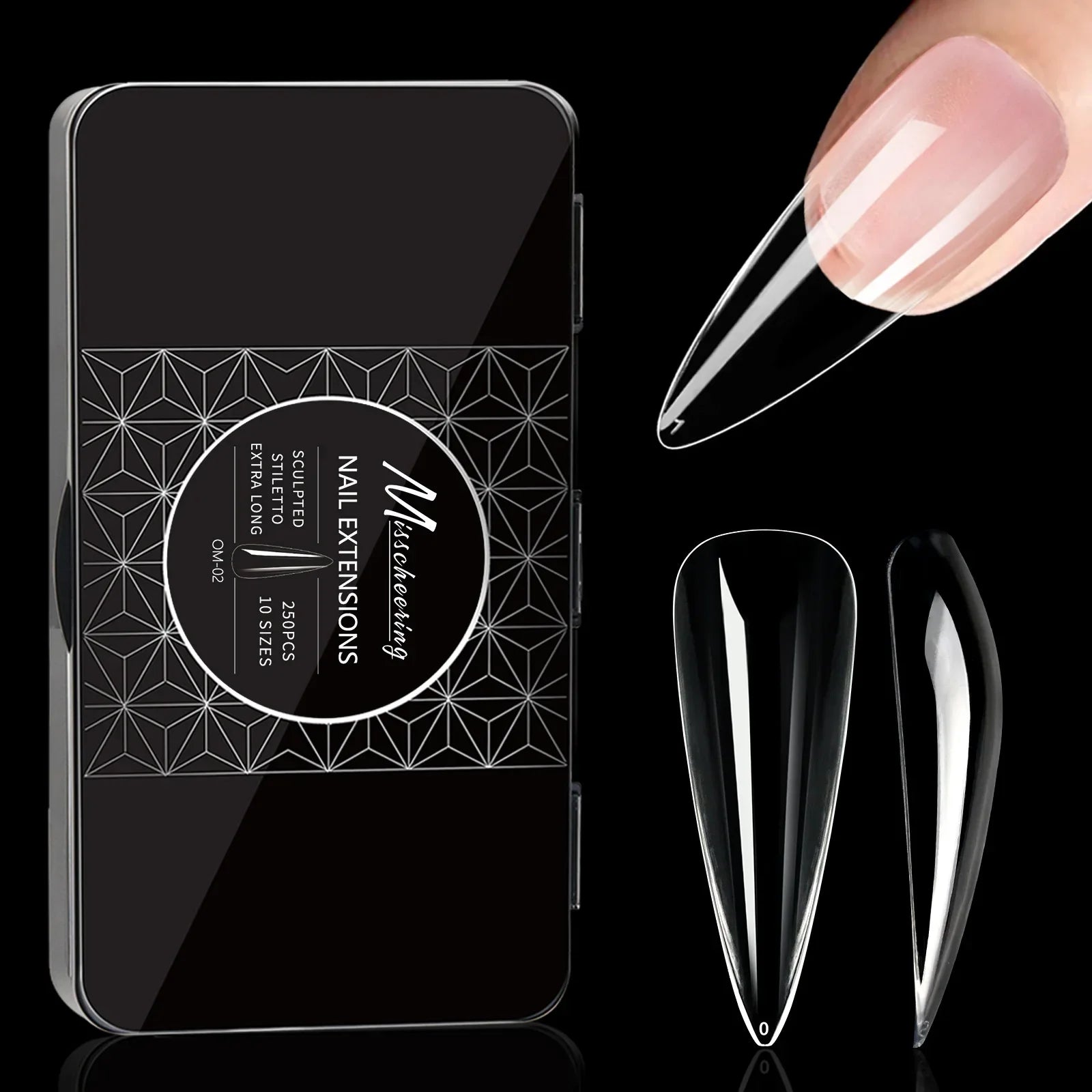 250/500/600pcs Soft Gel Nail Tips – Full Cover Press-On, Coffin & Almond DIY Nails - All Things Beauty -