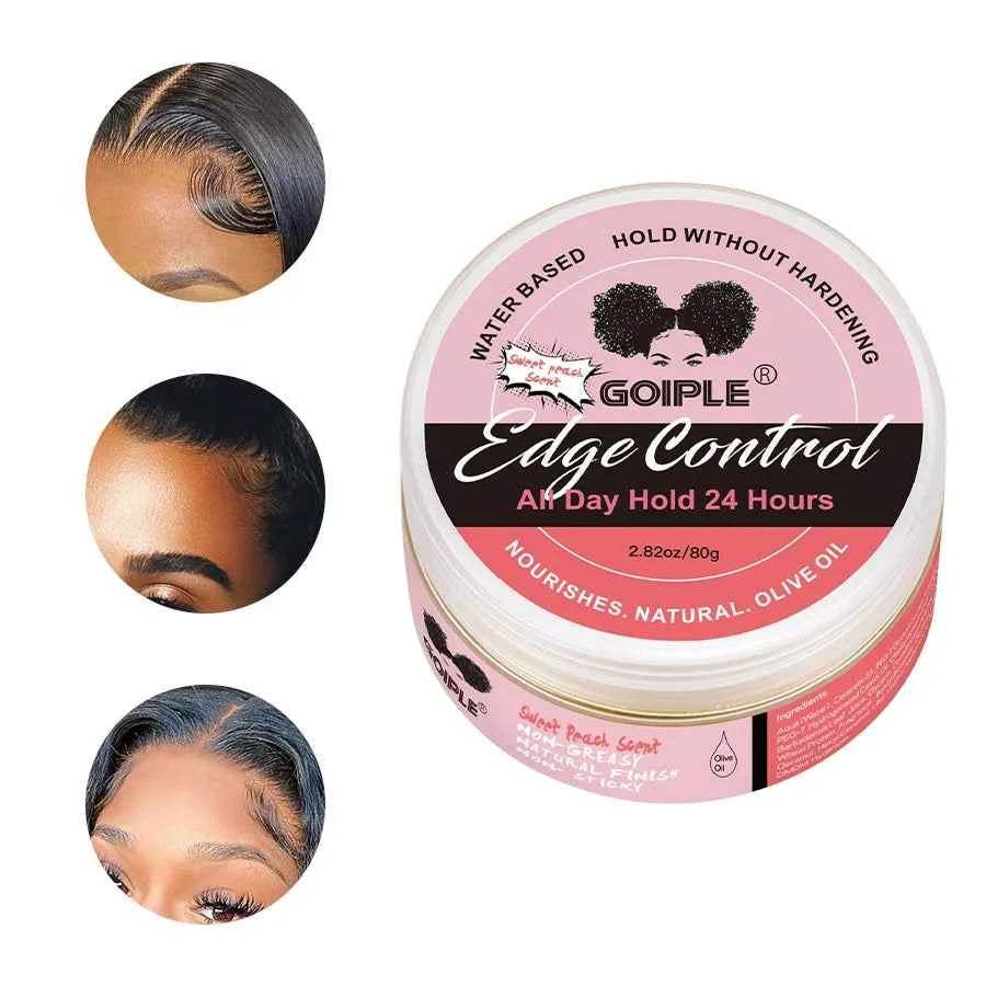 80g Edge Control Gel – 24H Hold for 4C Hair, Non-Greasy Styling Wax - All Things Beauty -