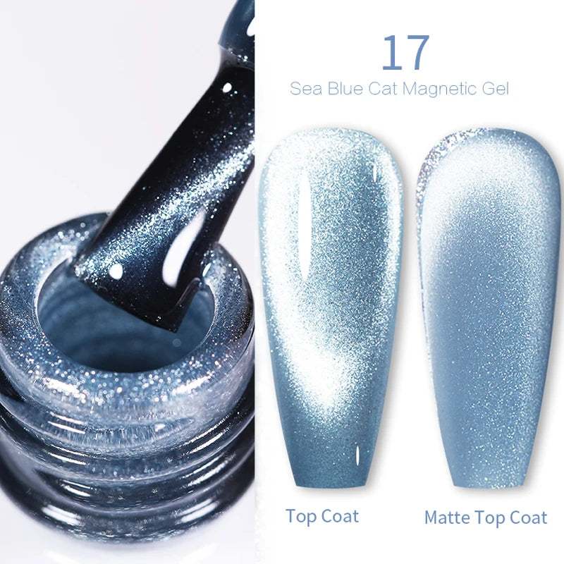 BORN PRETTY Cat Eye Gel Polish – Sparkling Magnetic UV Gel, Flash Effect Colors - All Things Beauty -