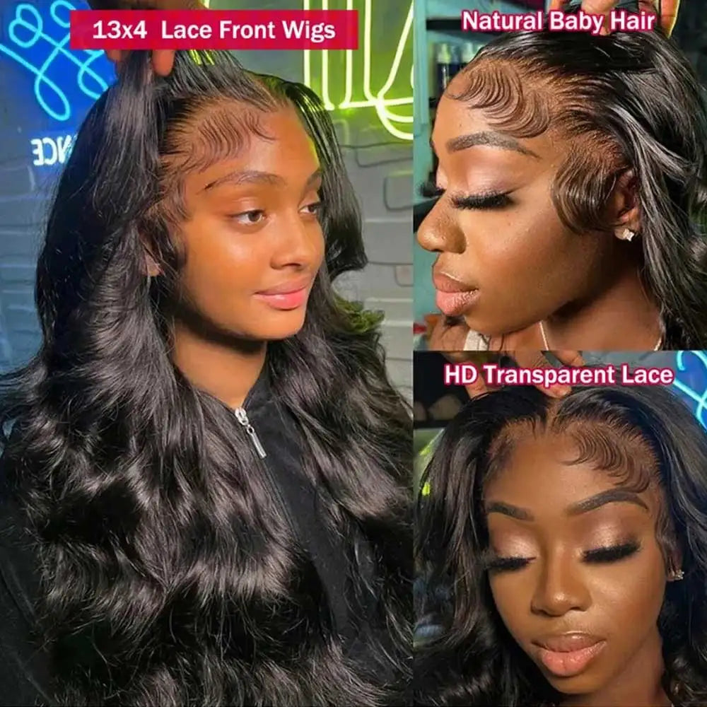 40–42" Body Wave Human Hair Wig – 13x4/13x6 HD Lace, 5x5 Glueless Closure, Remy Hair - All Things Beauty -