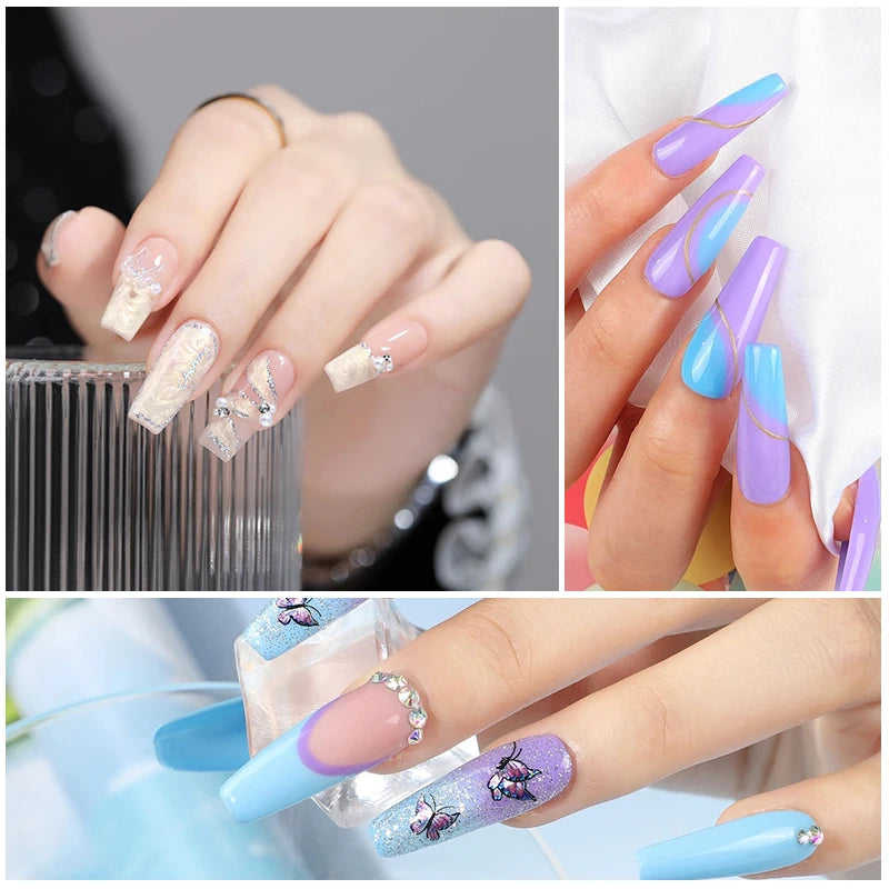 Acrylic Nail Kit – Poly Gel Set with UV Lamp, Extension Gel & Manicure Tools - All Things Beauty -
