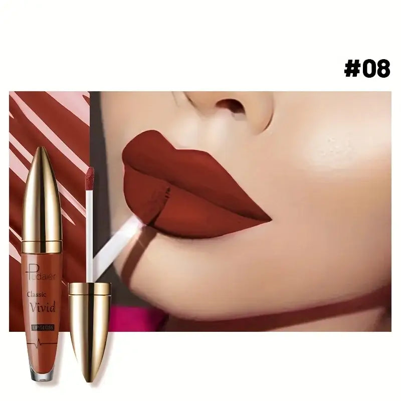 Matte Lip Glaze – High Pigment, Long-Lasting Smudge-Proof Liquid Lipstick - All Things Beauty -