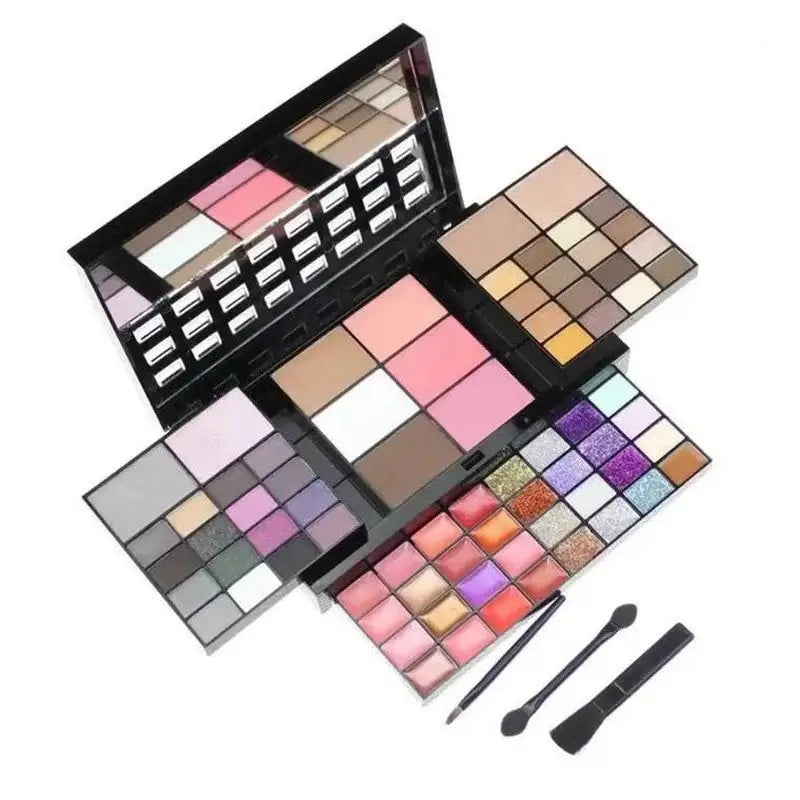 40/74/78 Colors Glitter Eyeshadow Palette – Matte, Waterproof, Long-Lasting Makeup Kit - All Things Beauty -