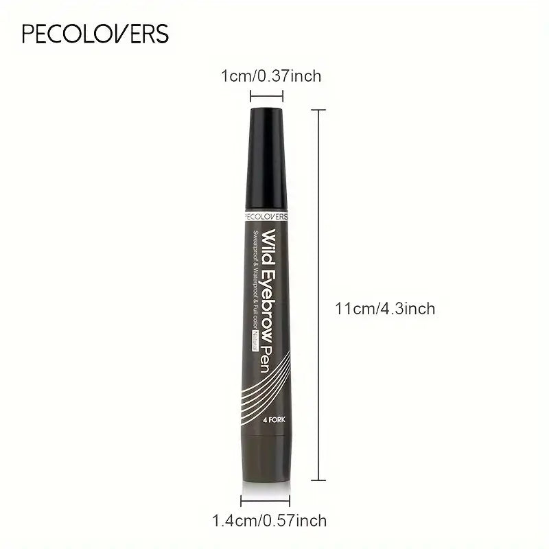 4-Tip Waterproof Eyebrow Pen – Liquid Tattoo Brow Pencil, Natural Hair Stroke Makeup - All Things Beauty -
