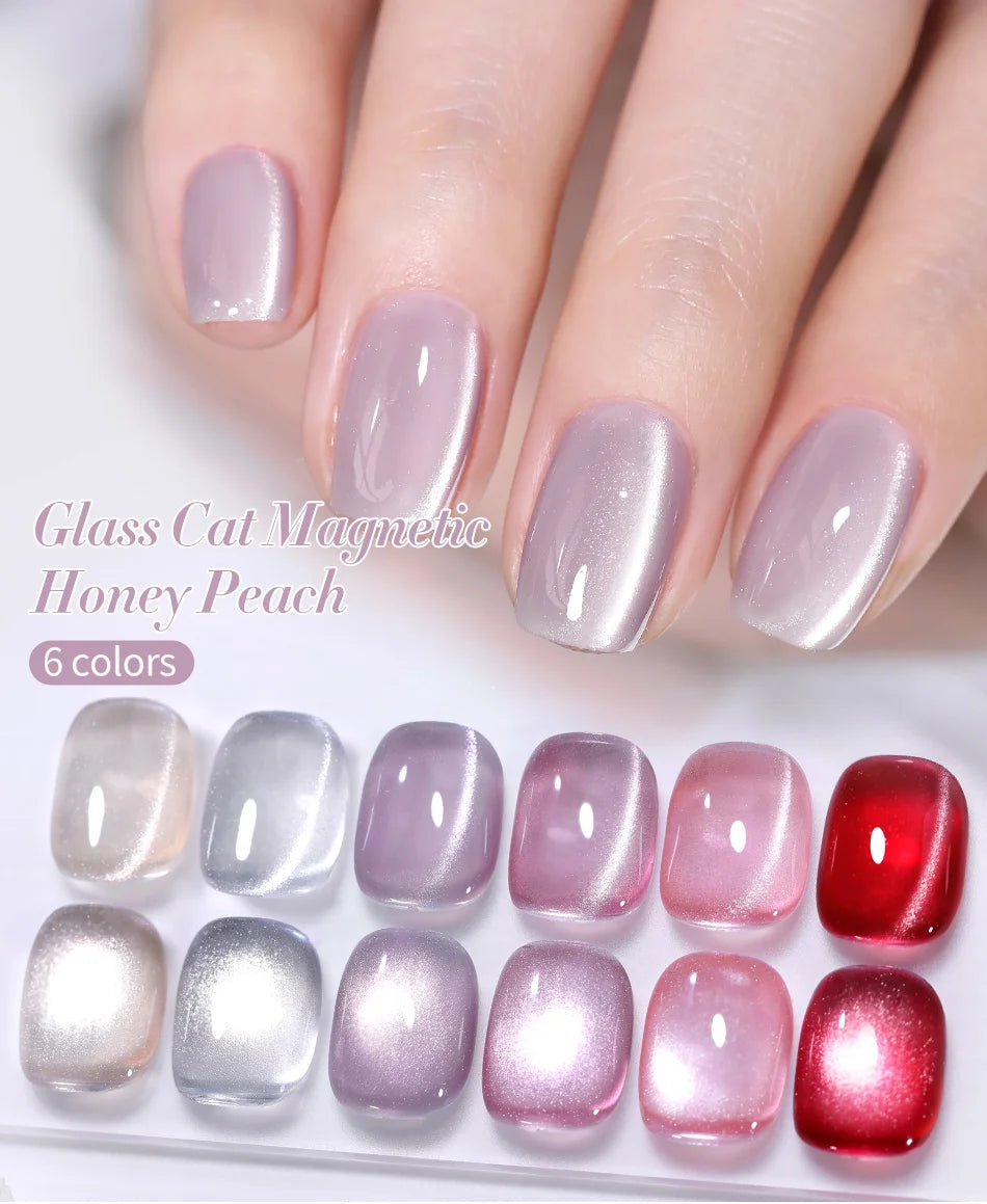 BORN PRETTY Cat Eye Gel Polish – Sparkling Magnetic UV Gel, Flash Effect Colors - All Things Beauty -