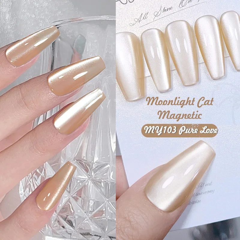 BORN PRETTY Cat Eye Gel Polish – Sparkling Magnetic UV Gel, Flash Effect Colors - All Things Beauty -