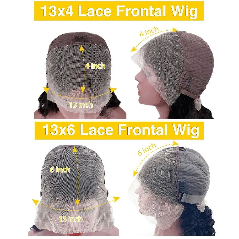 Deep Wave HD Lace Wig – 13x4/13x6 Curly Human Hair, Wet & Wavy, 5x5 Closure - All Things Beauty -