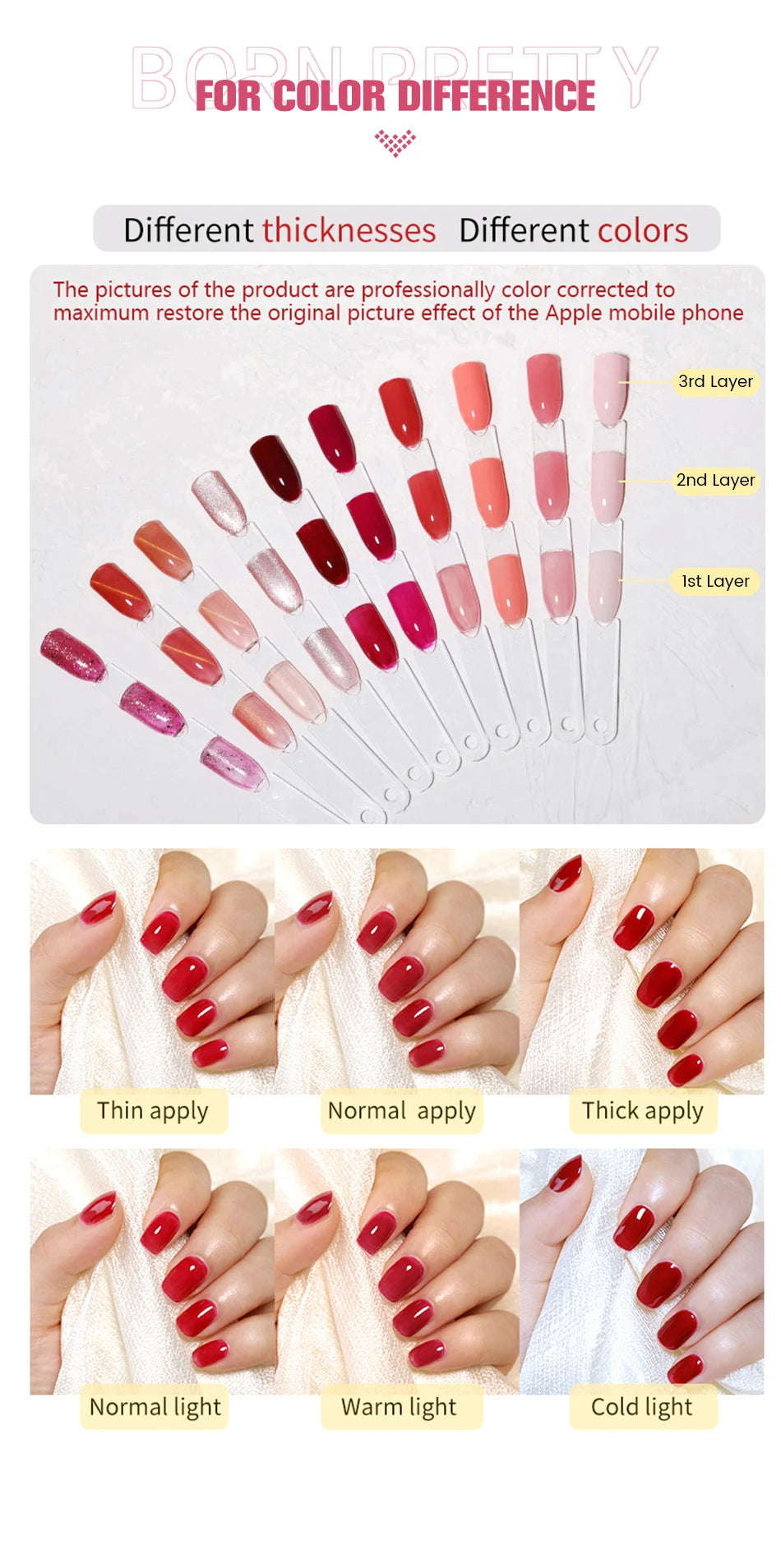 BORN PRETTY Cat Eye Gel Polish – Sparkling Magnetic UV Gel, Flash Effect Colors - All Things Beauty -
