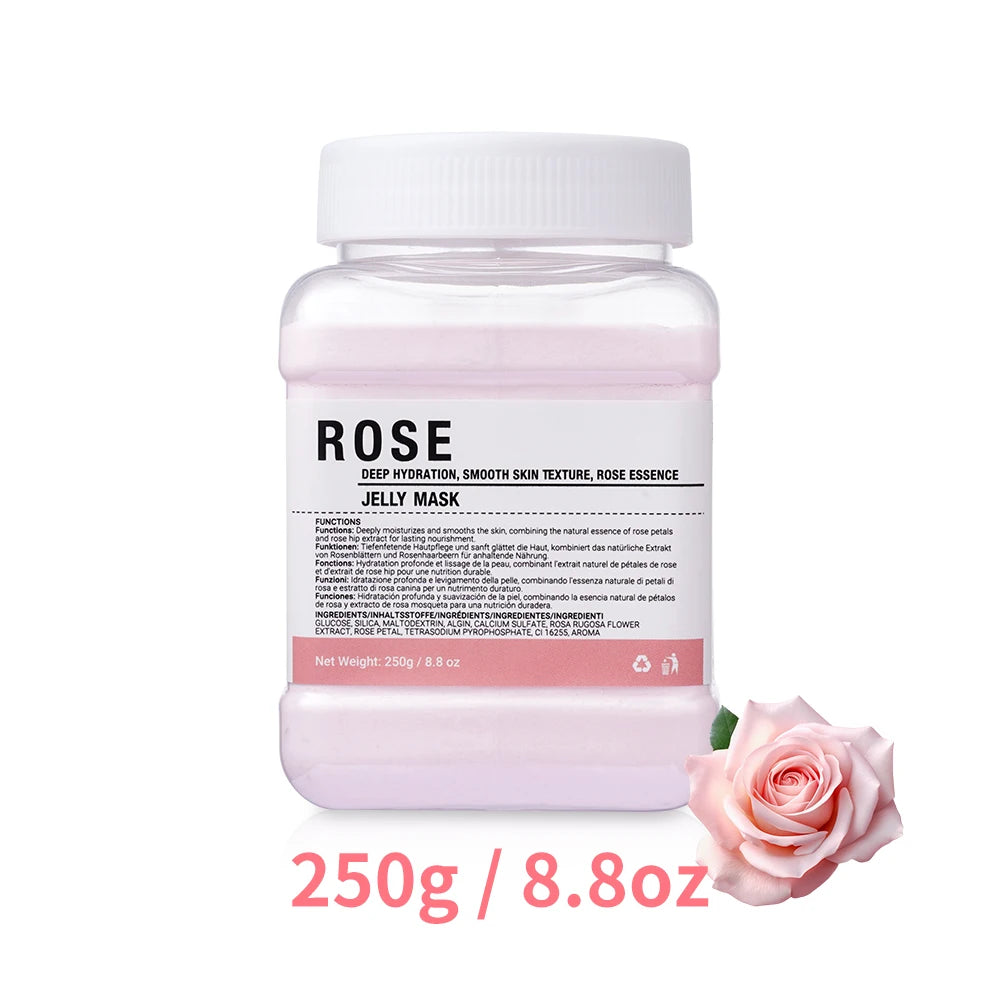 Rose/HA/Collagen Jelly Mask Powder – Hydrating, Moisturizing Peel-Off Skincare - All Things Beauty -