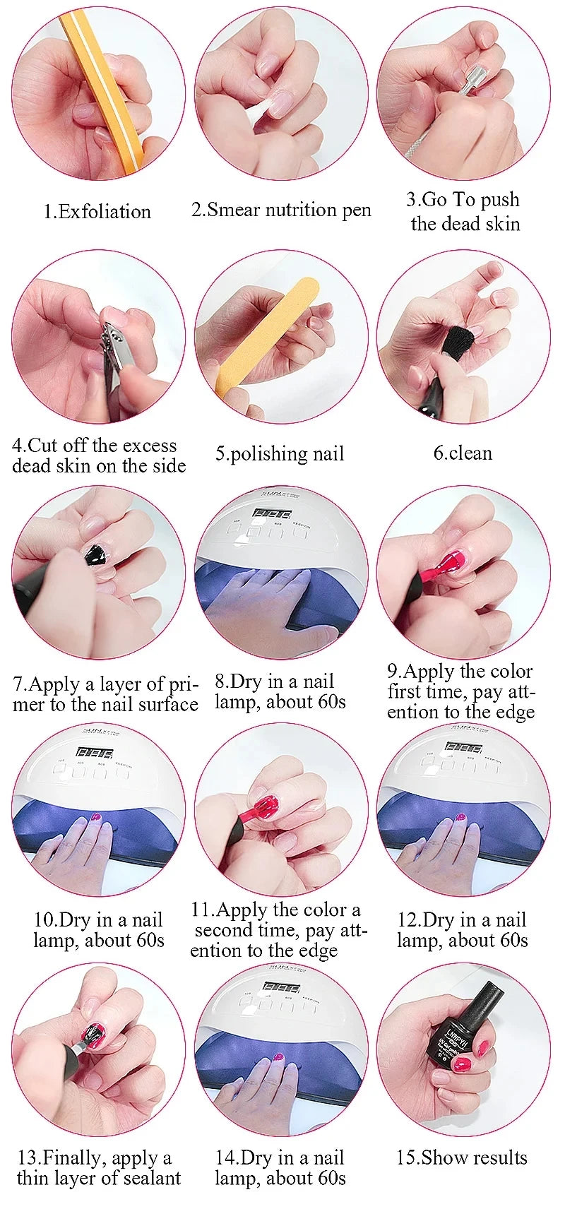 Acrylic Nail Kit – Poly Gel Set with UV Lamp, Extension Gel & Manicure Tools - All Things Beauty -