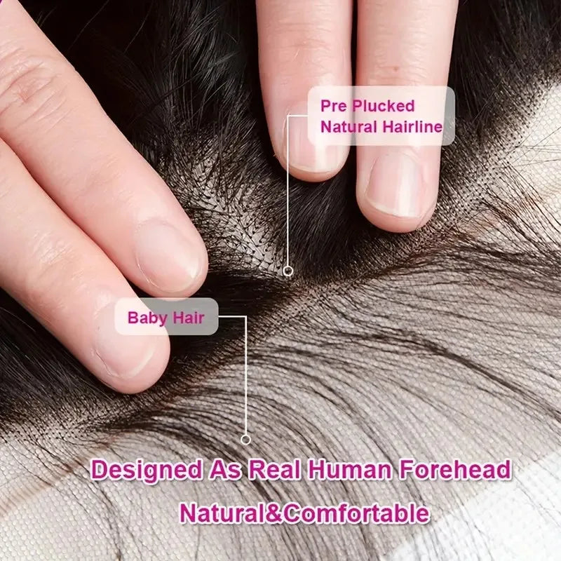Body Wave Lace Closure/Frontal – 2x6 to 13x6, 360 Lace, 100% Human Hair - All Things Beauty -