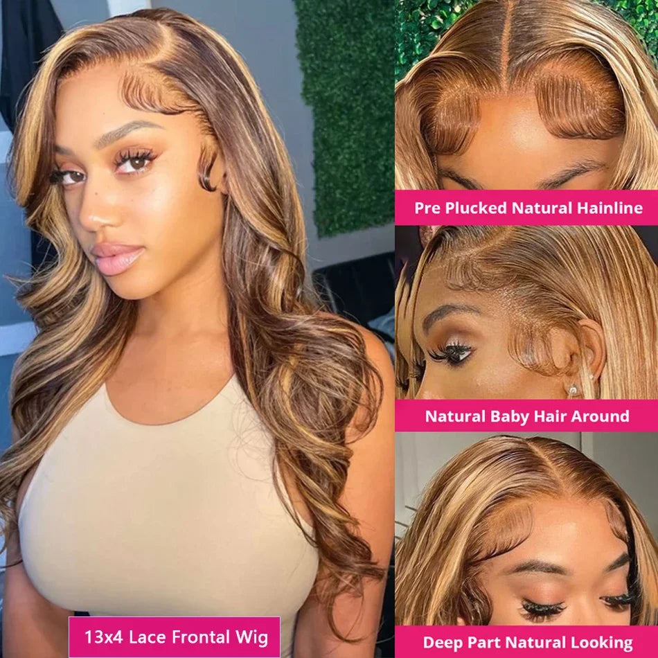 40–42 Inch Body Wave Human Hair Wig – 13x4/13x6 HD Lace, 5x5 Glueless Closure, Remy Hair - All Things Beauty -