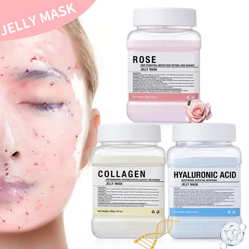 Rose/HA/Collagen Jelly Mask Powder – Hydrating, Moisturizing Peel-Off Skincare - All Things Beauty -
