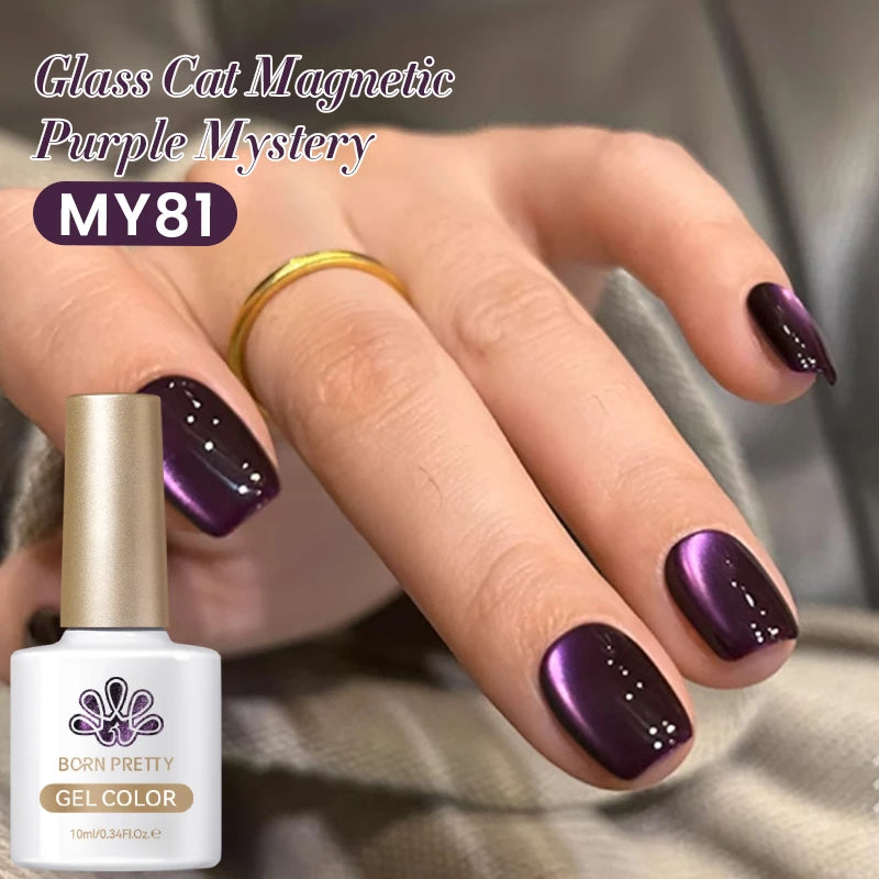 BORN PRETTY Cat Eye Gel Polish – Sparkling Magnetic UV Gel, Flash Effect Colors - All Things Beauty -