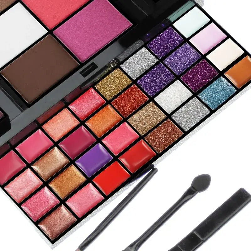 40/74/78 Colors Glitter Eyeshadow Palette – Matte, Waterproof, Long-Lasting Makeup Kit - All Things Beauty -