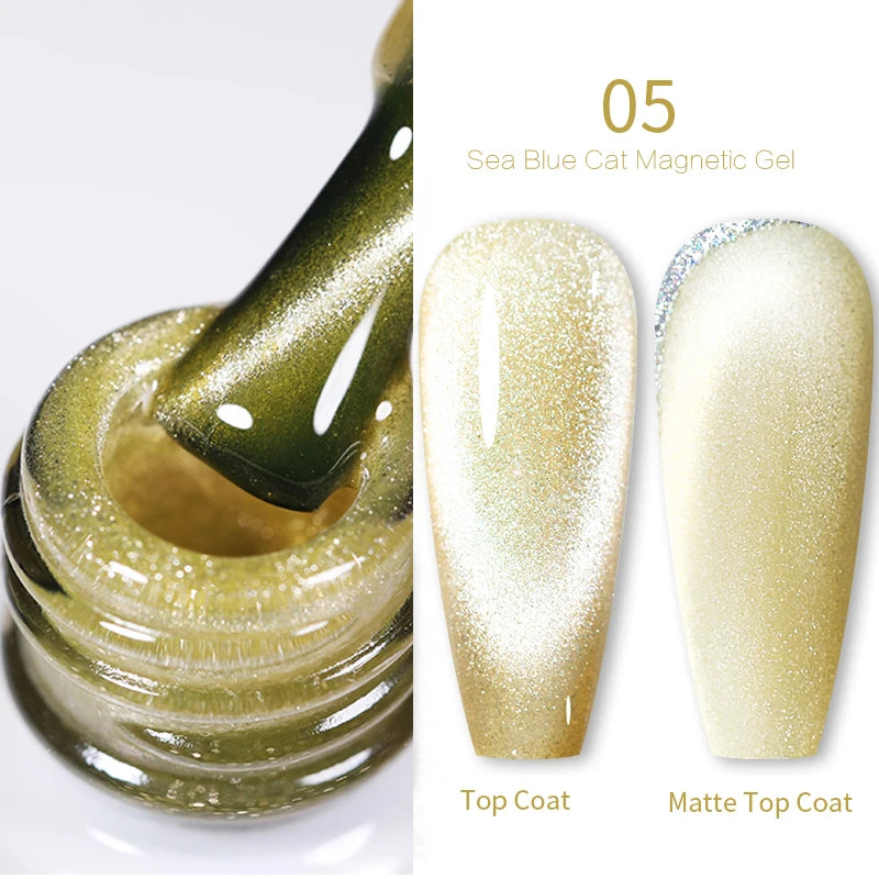 BORN PRETTY Cat Eye Gel Polish – Sparkling Magnetic UV Gel, Flash Effect Colors - All Things Beauty -