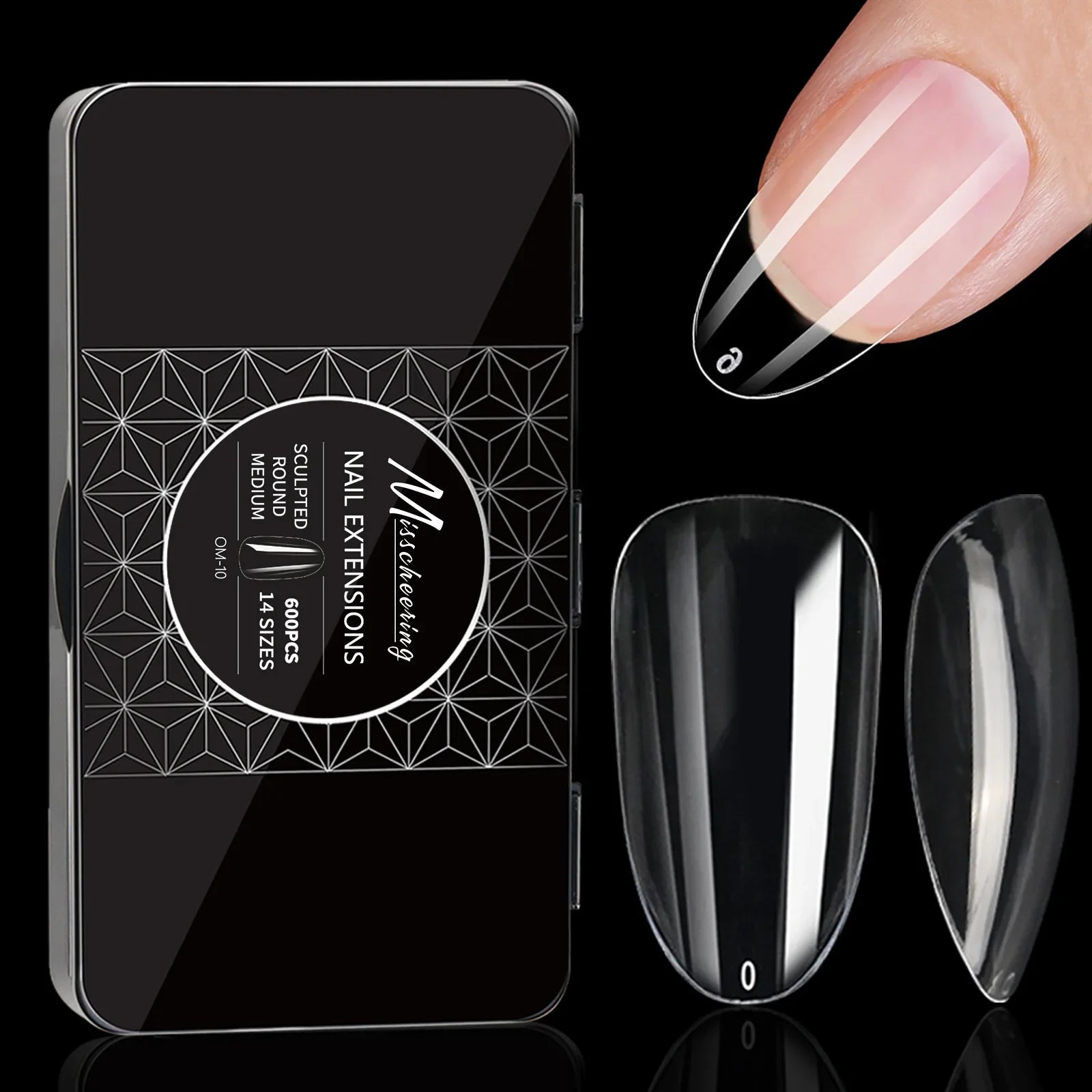 250/500/600pcs Soft Gel Nail Tips – Full Cover Press-On, Coffin & Almond DIY Nails - All Things Beauty -
