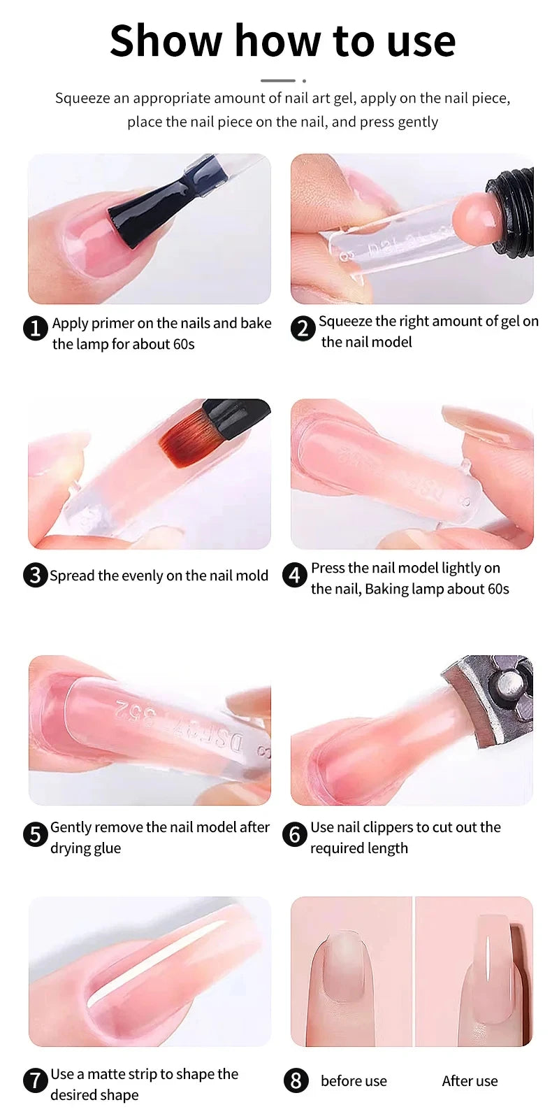 Gel Nail Polish Kit – UV Lamp, Electric Drill, Base & Top Coat, Full Nail Tool Set - All Things Beauty -