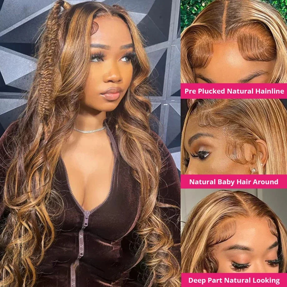 40–42 Inch Body Wave Human Hair Wig – 13x4/13x6 HD Lace, 5x5 Glueless Closure, Remy Hair - All Things Beauty -