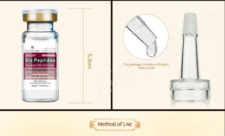 ARTISCARE 6 Peptides Face Serum 5pcs – Moisturizing Facial Essence Skin Care - All Things Beauty -