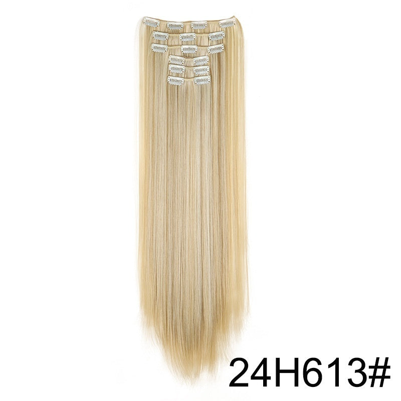 Wig Extensions 6-piece Set, Long Straight Hair - All Things Beauty -