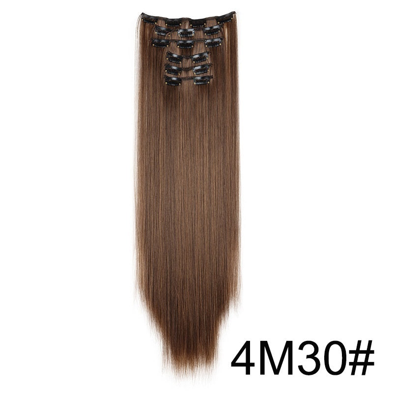 Wig Extensions 6-piece Set, Long Straight Hair - All Things Beauty -
